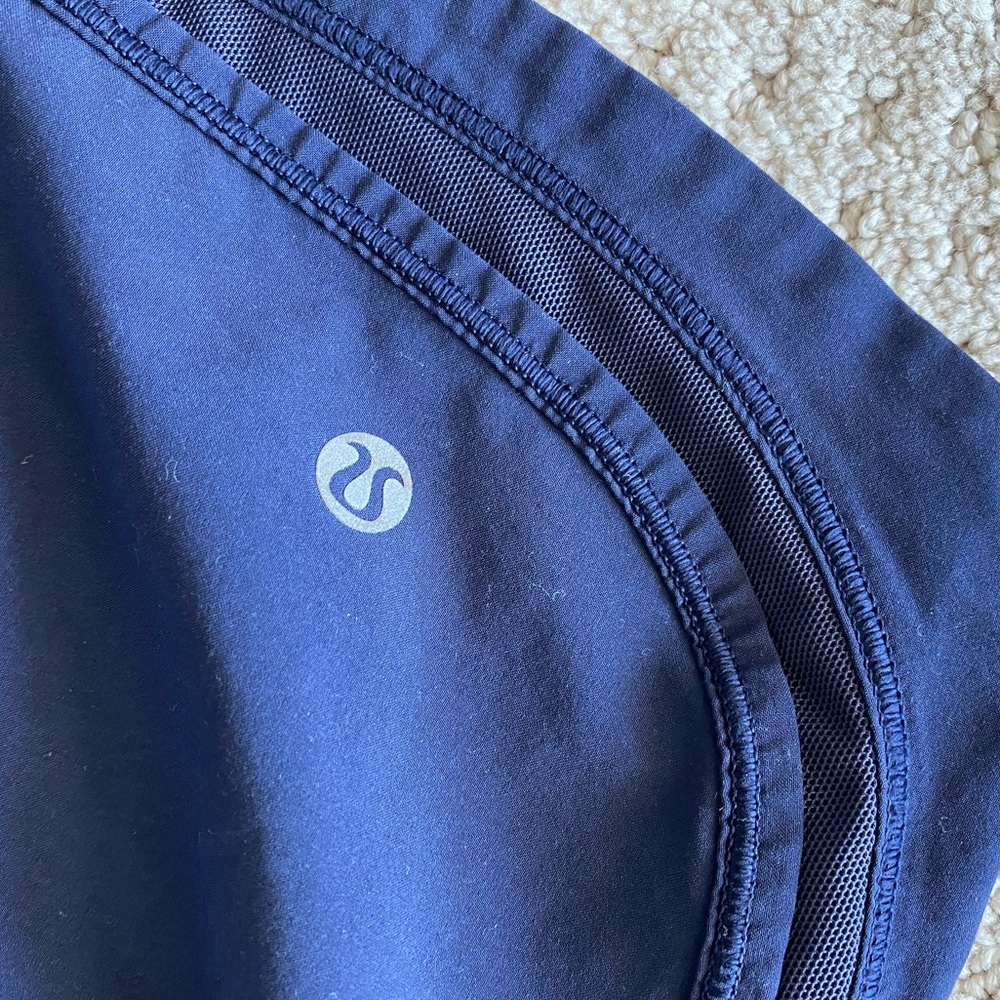 Lululemon navy running shorts